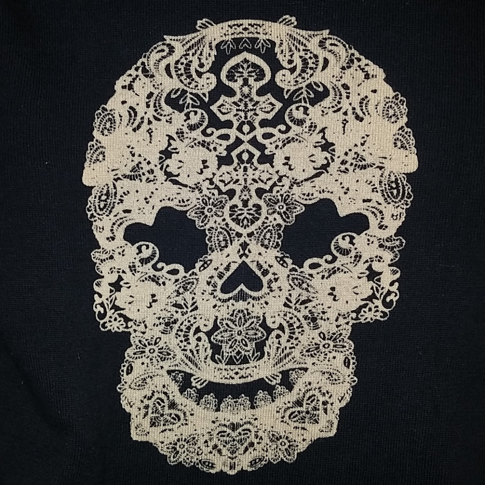 ❤SOLD❤ BUNDLE 4 BEETLE Lace Skull Gothic Cardigan - Picture 7 of 8